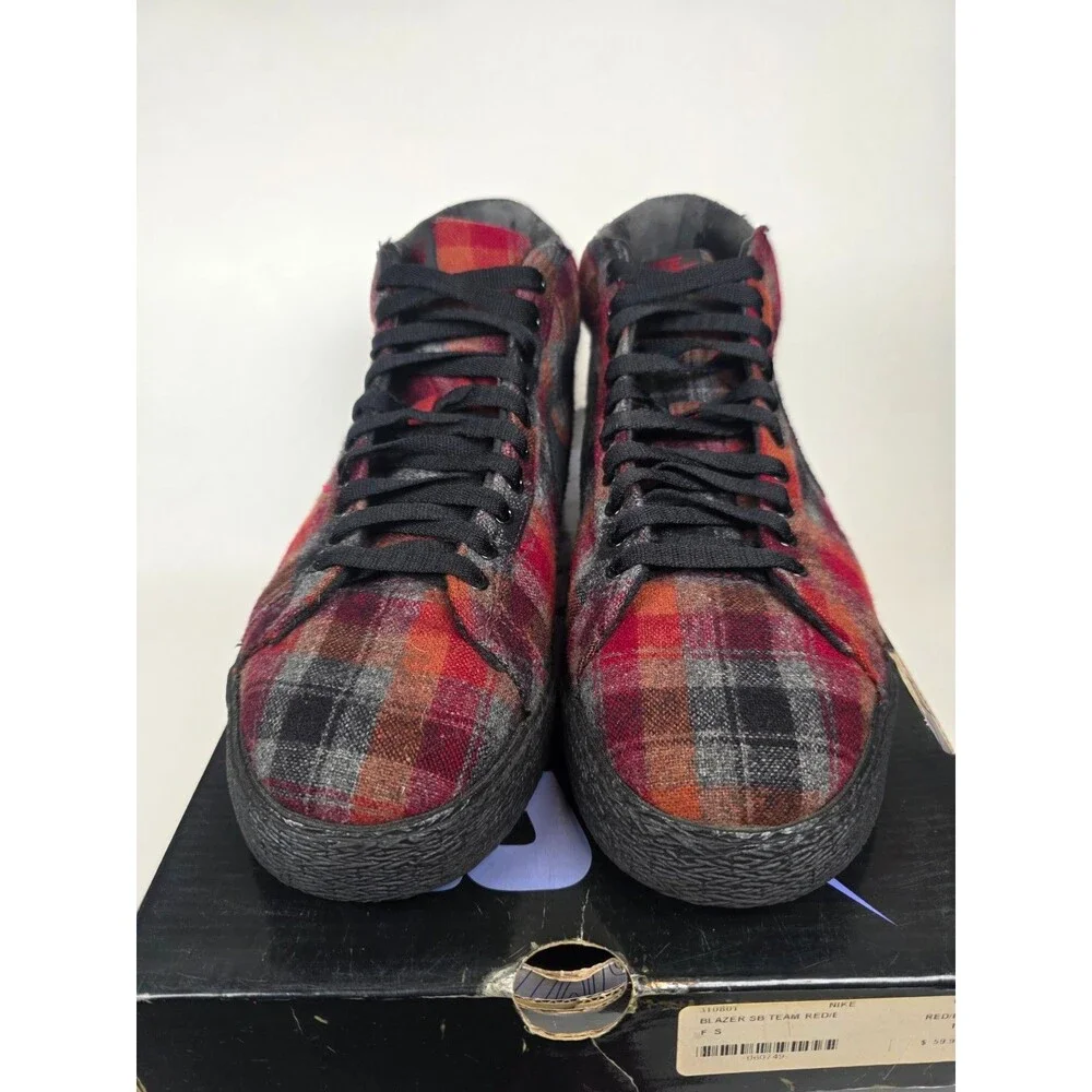 Nike SB Blazer Todd Jordan Blazer Size 10.5 Mens Plaid Sneakers 2006 310801-601